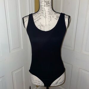 Shinestar Black Sleeveless Bodysuit